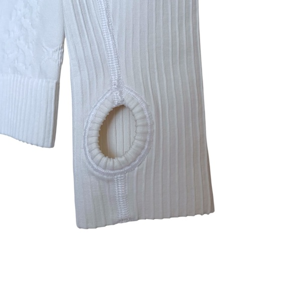 Lululemon Rest Less Textured Long Sleeve Crewneck Tee in Heathered White - Picture 8 of 9